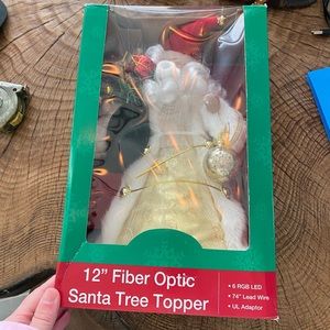 Santa Christmas tree topper
